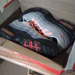 Nike Air Max 97 Gray and Red Sneakers